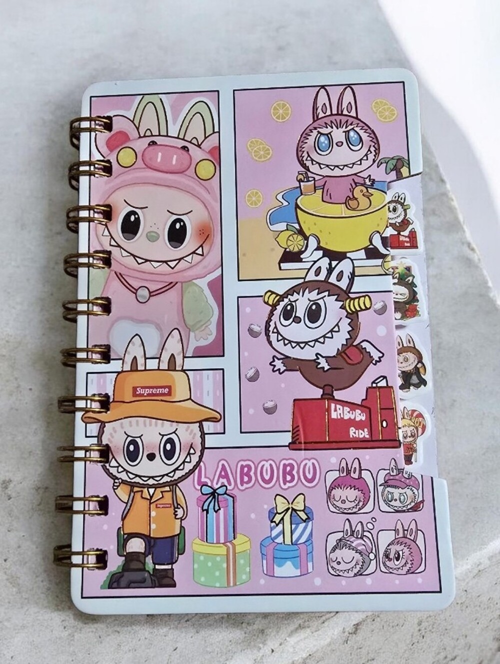 LABUBU Notebook  Pink Character Spiral Notebook by